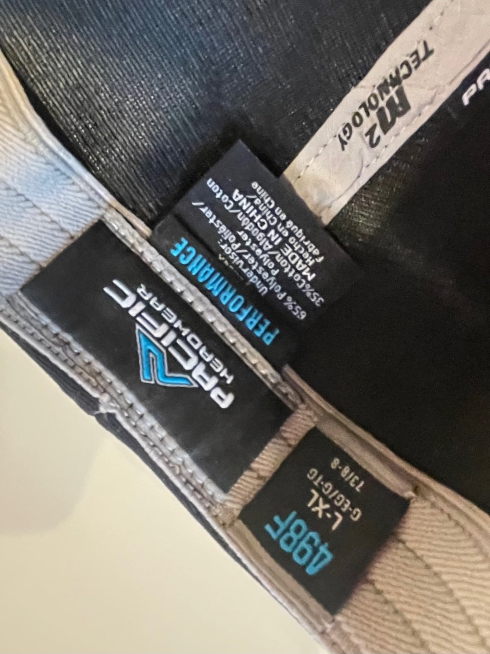 Black Curved Bill W2 Tech Hat with Orange "W" - L - XL (Large to X-Large)