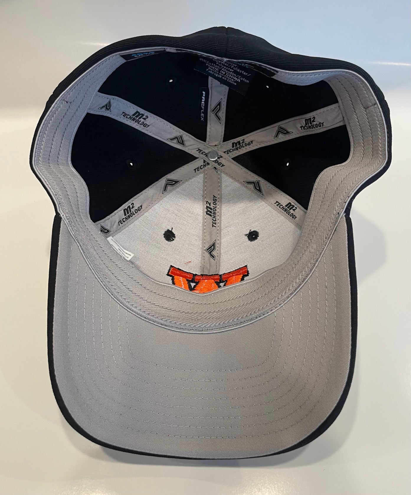 Black Curved Bill W2 Tech Hat with Orange "W" - L - XL (Large to X-Large)